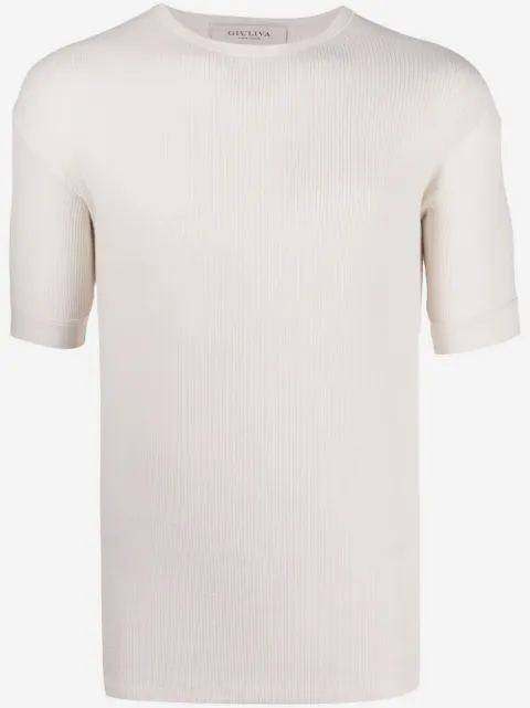 Giuliva Heritage t-shirt nervuré en laine 