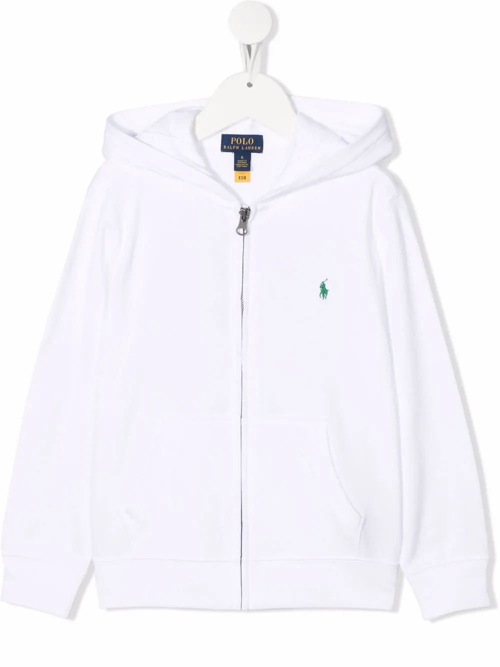 

Ralph Lauren Kids hoodie con logo estampado - Blanco