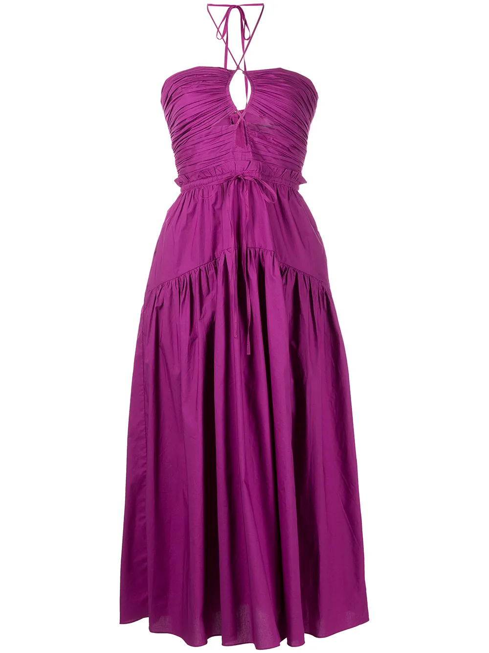 

Ulla Johnson Ella halterneck midi dress - Purple