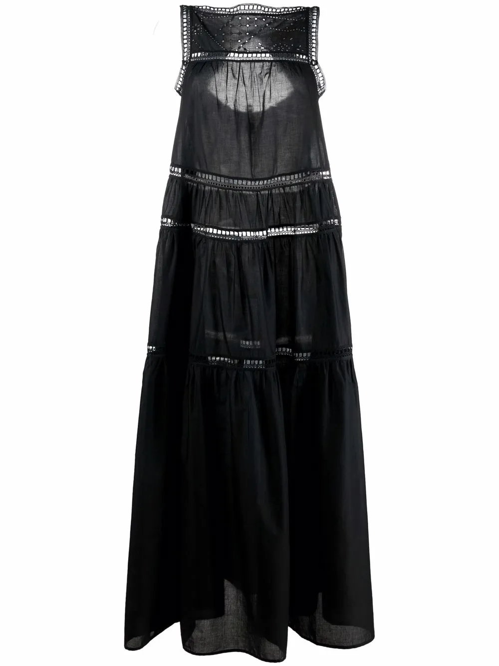 

Ermanno Scervino broderie-anglaise sleeveless smock dress - Black