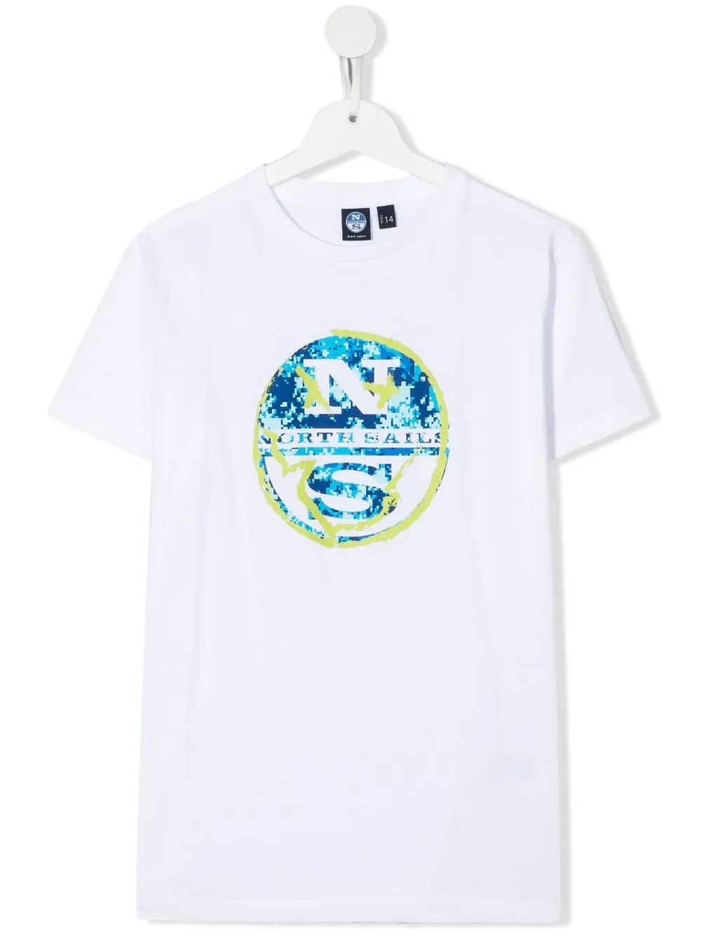 

North Sails Kids playera con logo estampado - Blanco