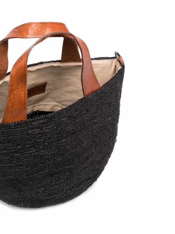 トートバッグ IBELIV SS25 MIROZY BAG (MIROZY DARK) Ibeliv - Mirozy raffia tote bag brown - The Corner