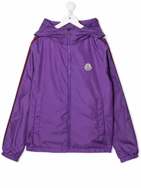 Moncler Enfant logo-print hooded jacket