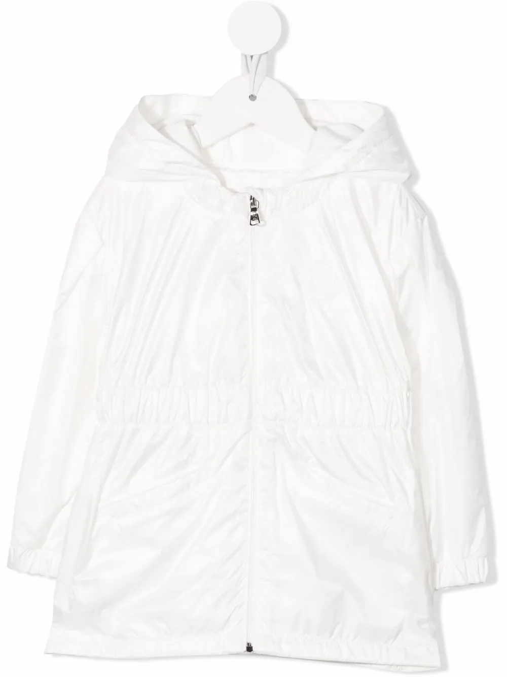 

Moncler Enfant parka Nogar larga - Blanco