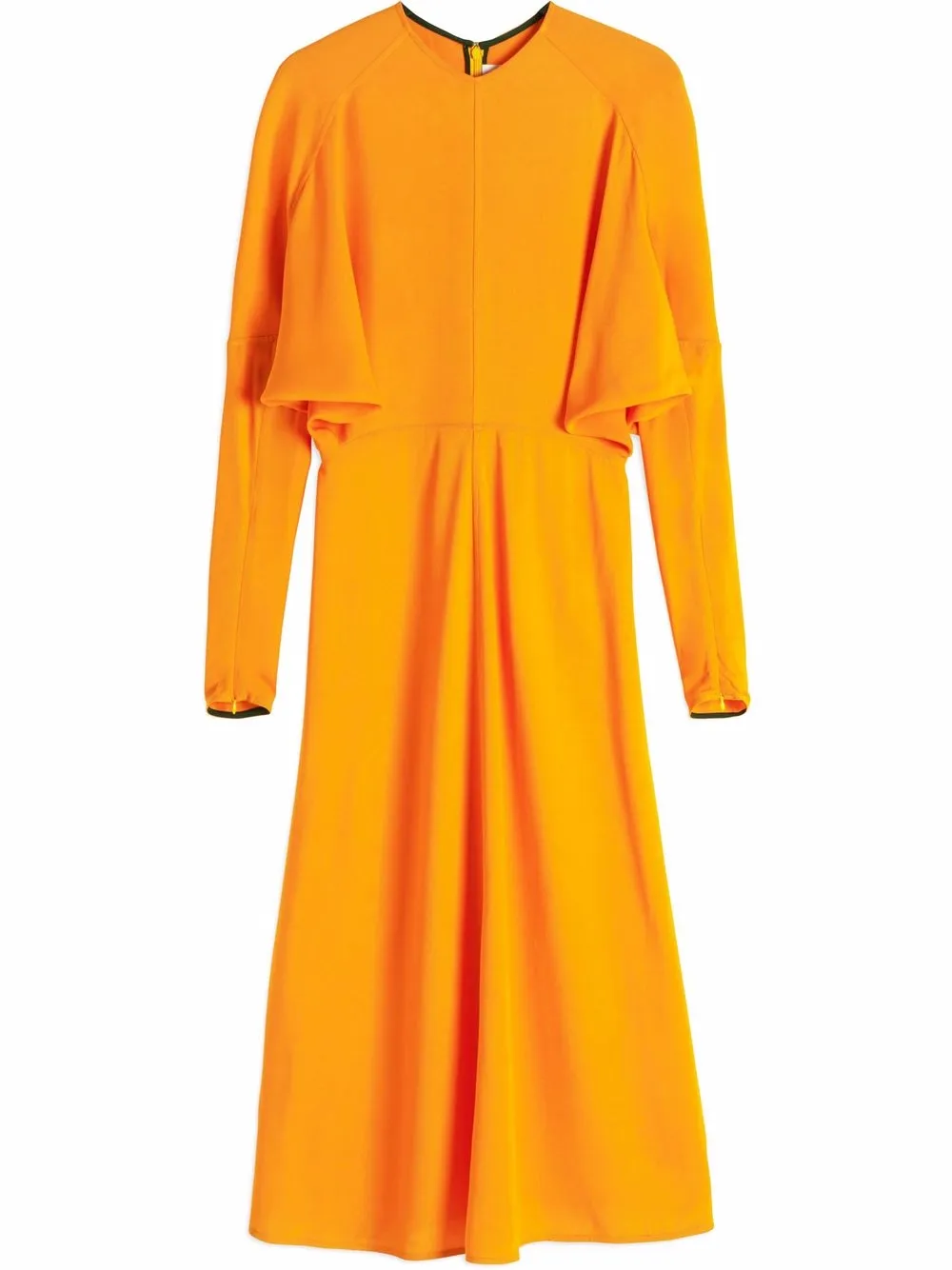 

Victoria Beckham vestido midi con manga dolman - Naranja