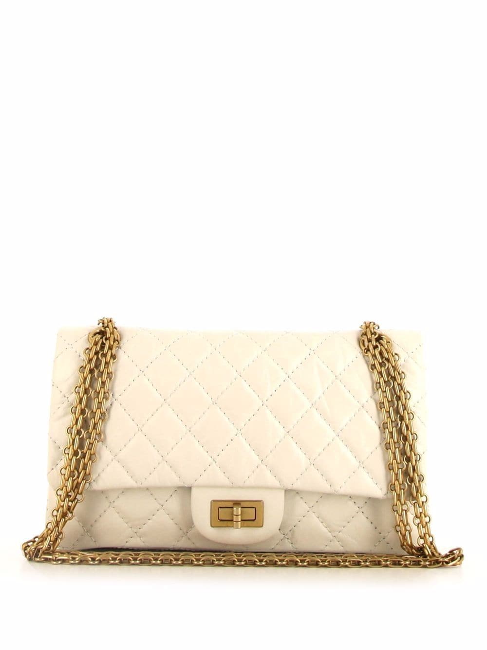 Chanel Pre-owned 2017 2.55 Shoulder Bag - White