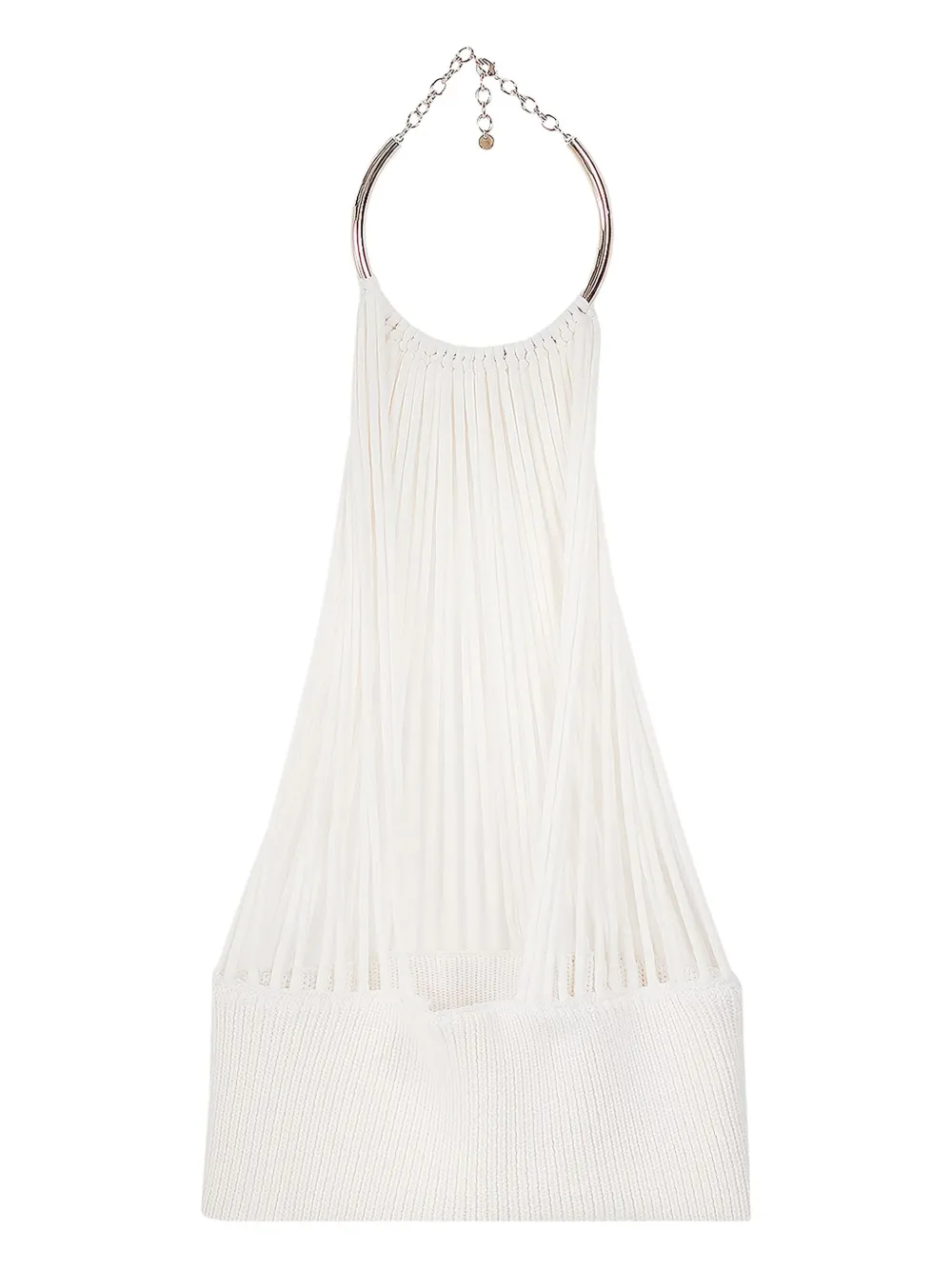  Krizia Top Con Cuello Halter - Blanco 
