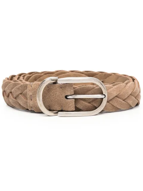 Brunello Cucinelli interwoven-design buckle belt