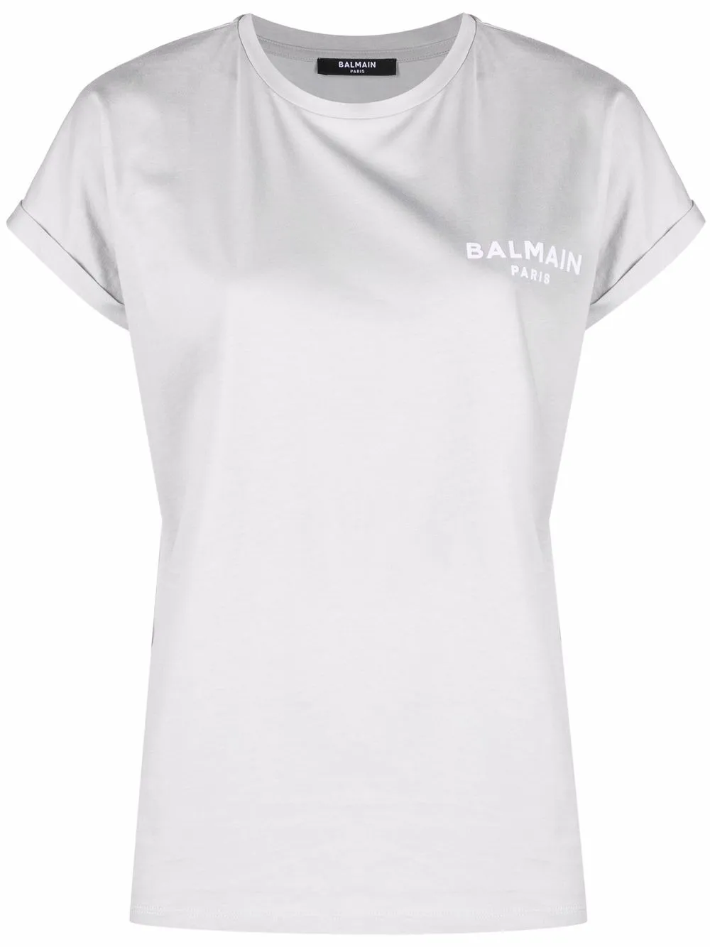 

Balmain logo-print organic-cotton T-Shirt - Grey