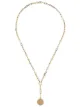 Foundrae 18kt yellow gold medium belcher diamond True Love necklace