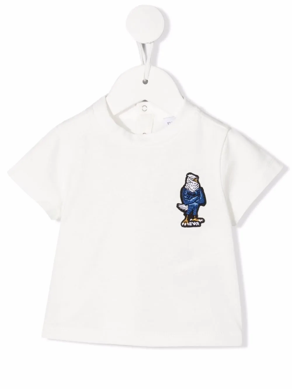Emporio Armani Kids playera con parche del logo - Blanco