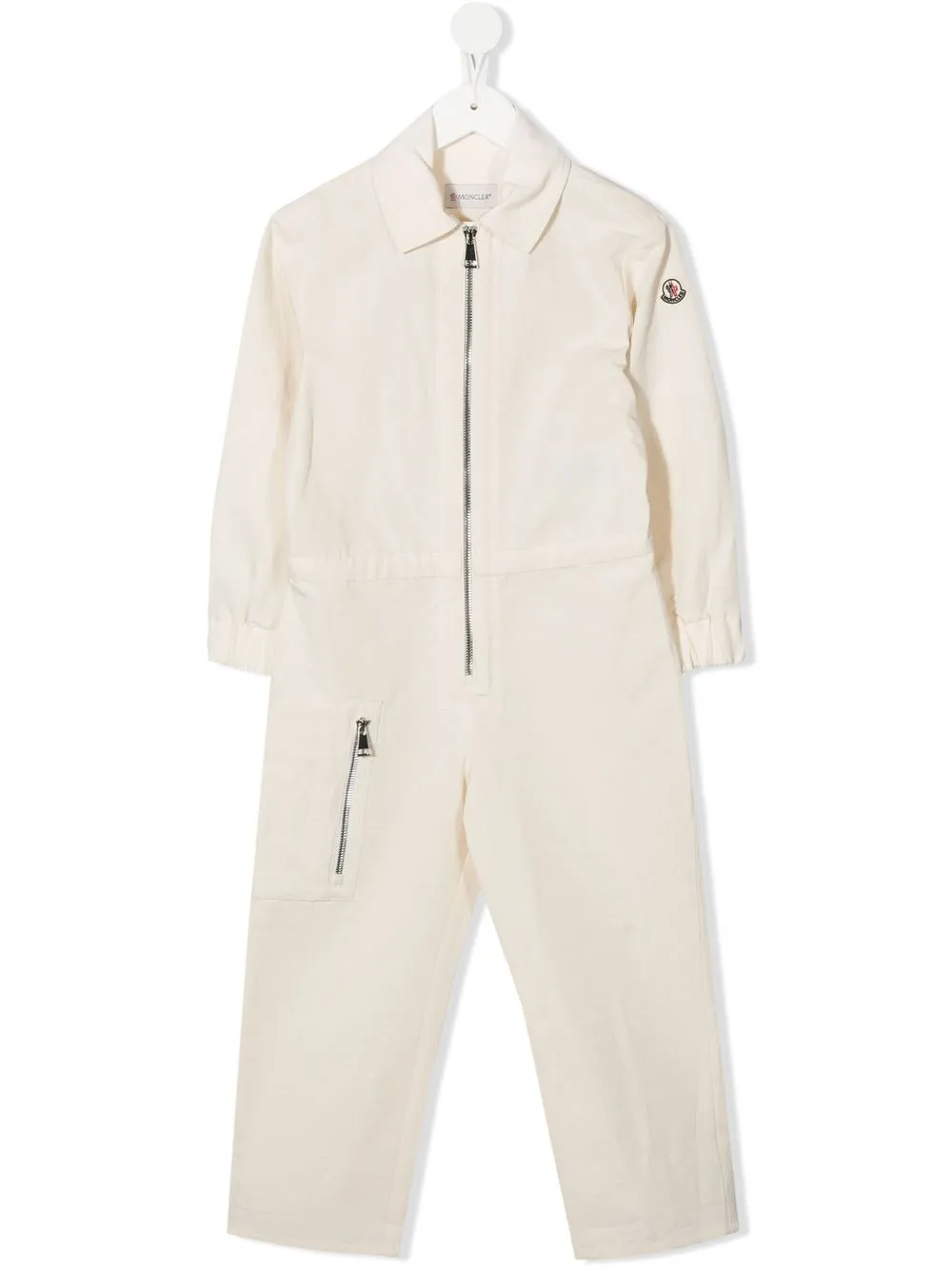 

Moncler Enfant jumpsuit con parche del logo - Neutro