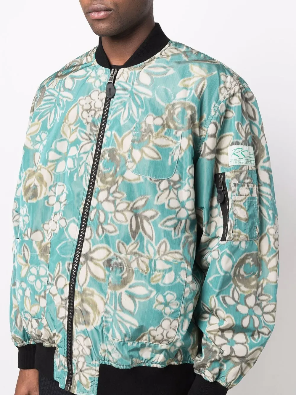 raf simons 花卉印花飞行员夹克 图 5