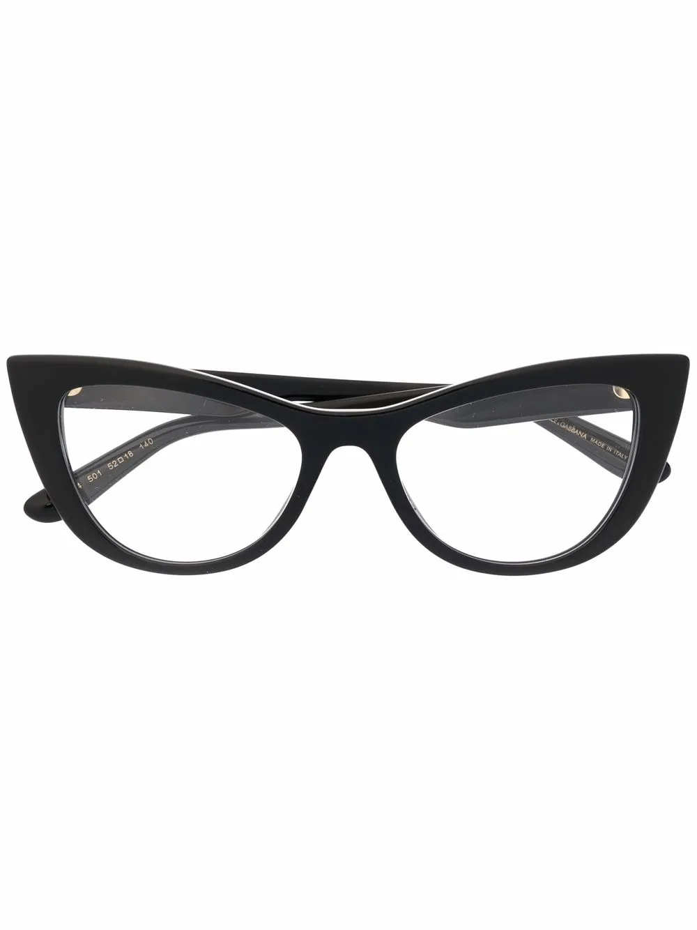 

Dolce & Gabbana Eyewear lentes con armazón cat eye - Negro