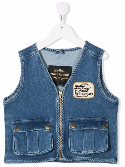 Sale Mini Rodini patch-detail denim 