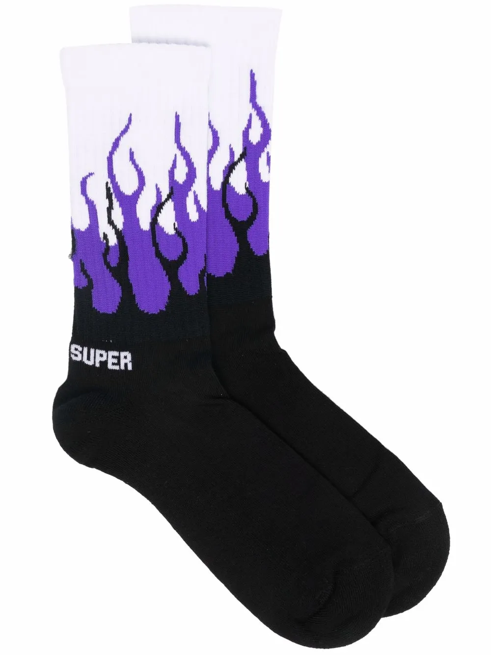

Vision Of Super calcetines con llamas estampadas - Negro