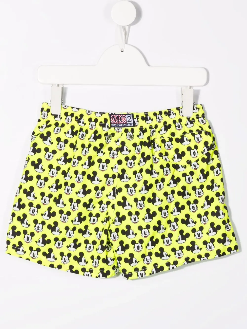 MC2 Saint Barth Kids Zwembroek met Mickey Mouse print - Geel