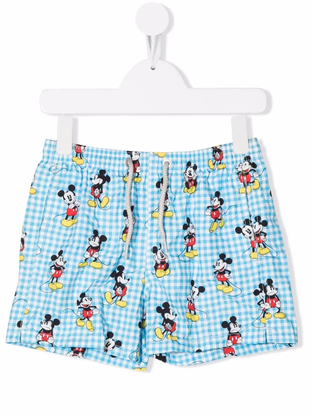 

MC2 Saint Barth Kids Jeanlig Mickey Action-print swim shorts - Blue