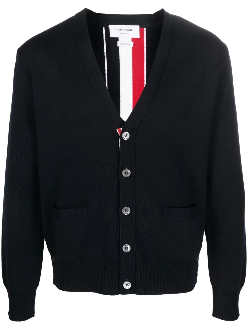 

Thom Browne V-neck knit cardigan - Blue