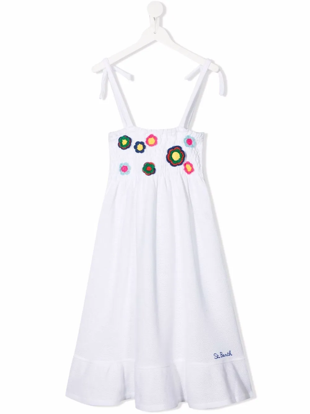 

MC2 Saint Barth Kids vestido Leonor - Blanco