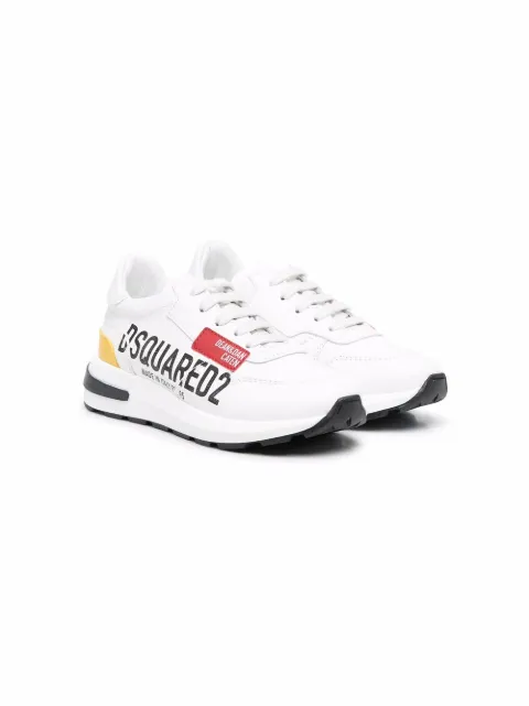 DSQUARED2 KIDS logo-print lace-up trainers