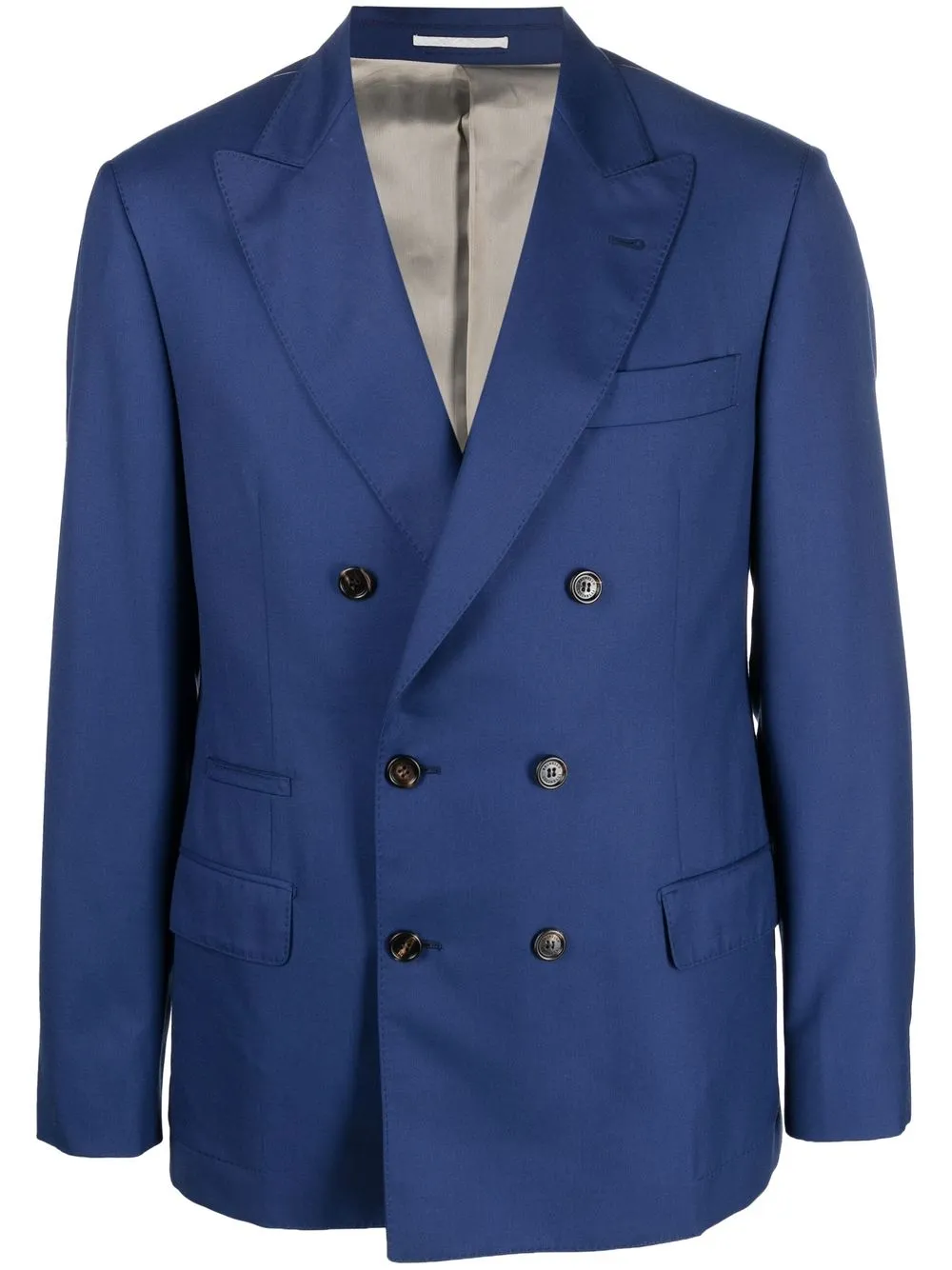 Brunello Cucinelli two-piece tailored double-breasted suit | Blue | Image 1