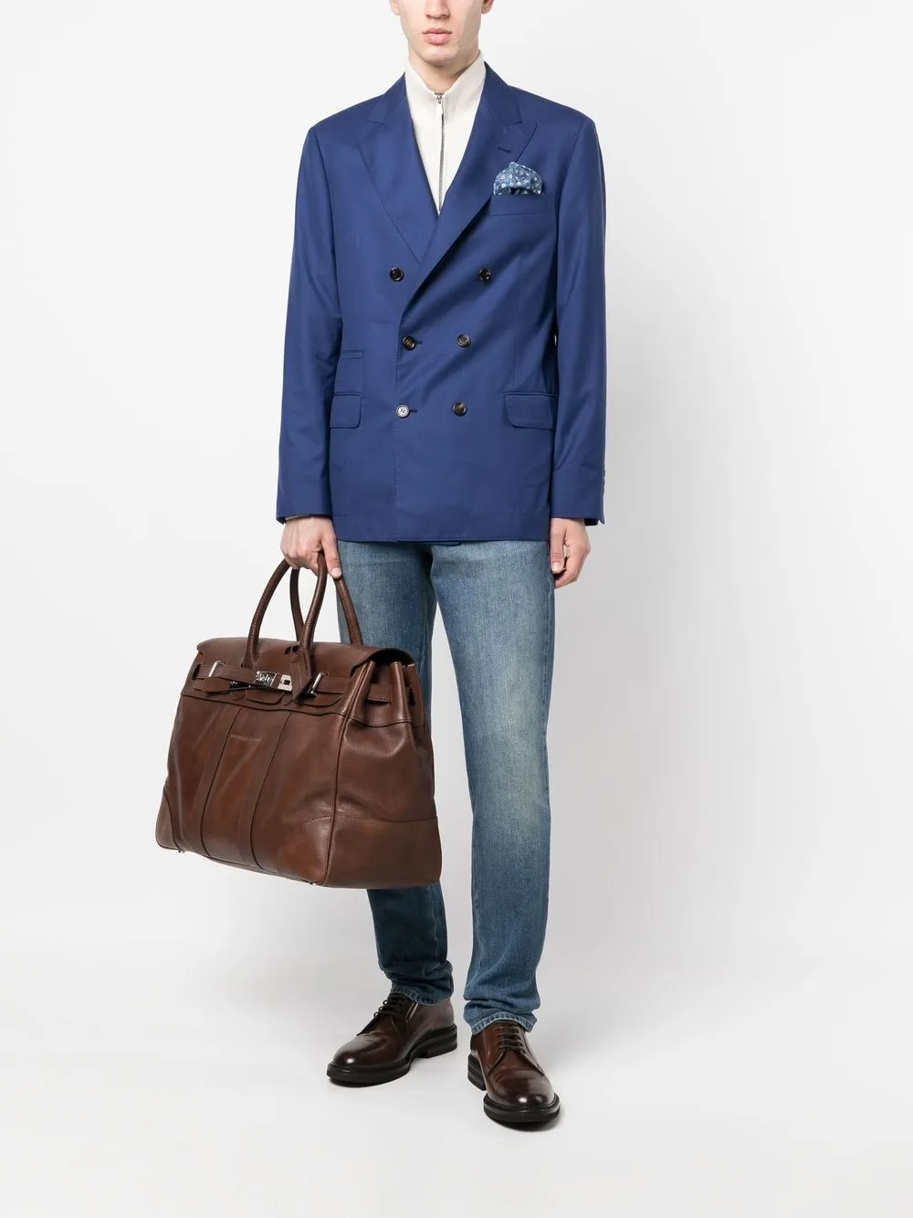 Brunello Cucinelli two-piece tailored double-breasted suit | Double  Breasted Suits | Image 2