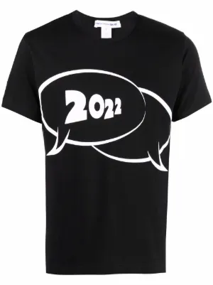 Comme Des Garçons Shirt graphic-print T-shirt | Black | FARFETCH