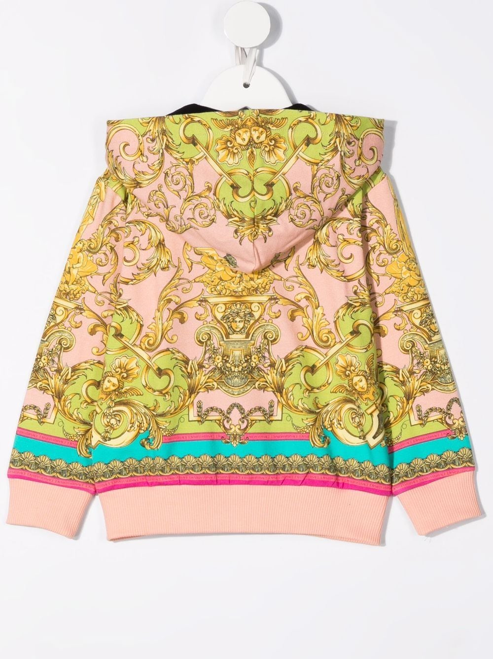 Image 2 of Versace Kids baroque pattern-print pullover hoodie