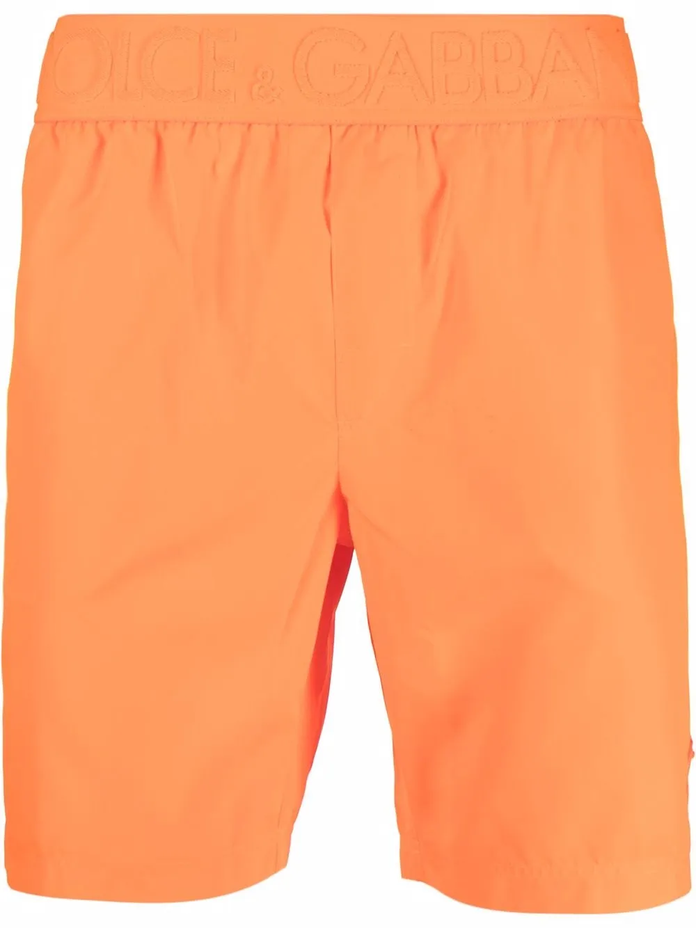 

Dolce & Gabbana shorts de playa con logo en la pretina - Naranja