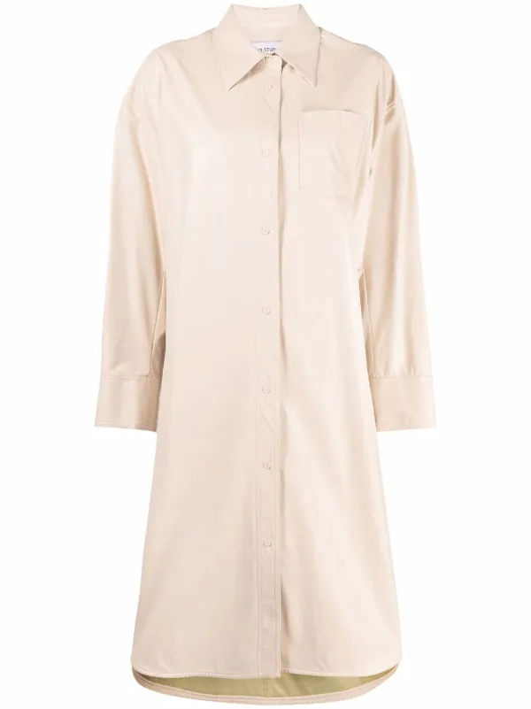 STAND STUDIO Vienna faux-leather Shirt 