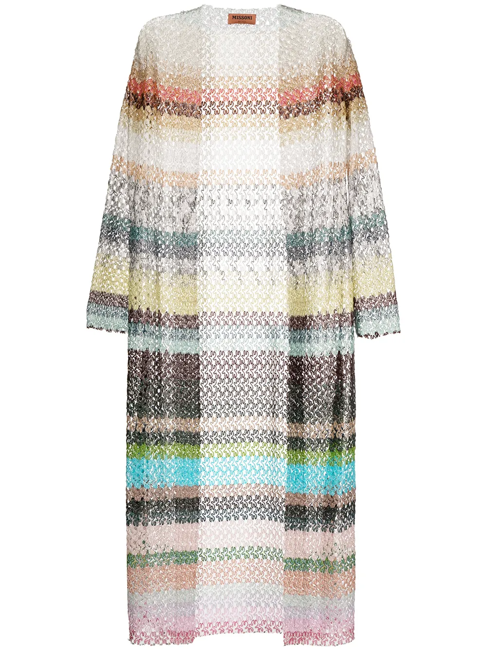 colour-block draped cardigan