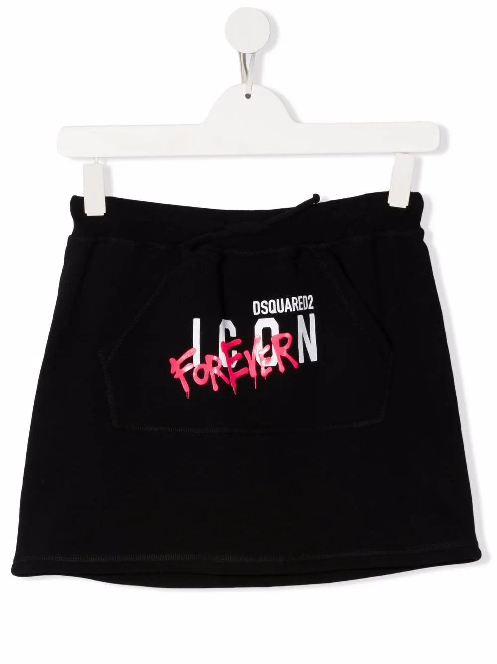 

Dsquared2 Kids falda con logo estampado - Negro