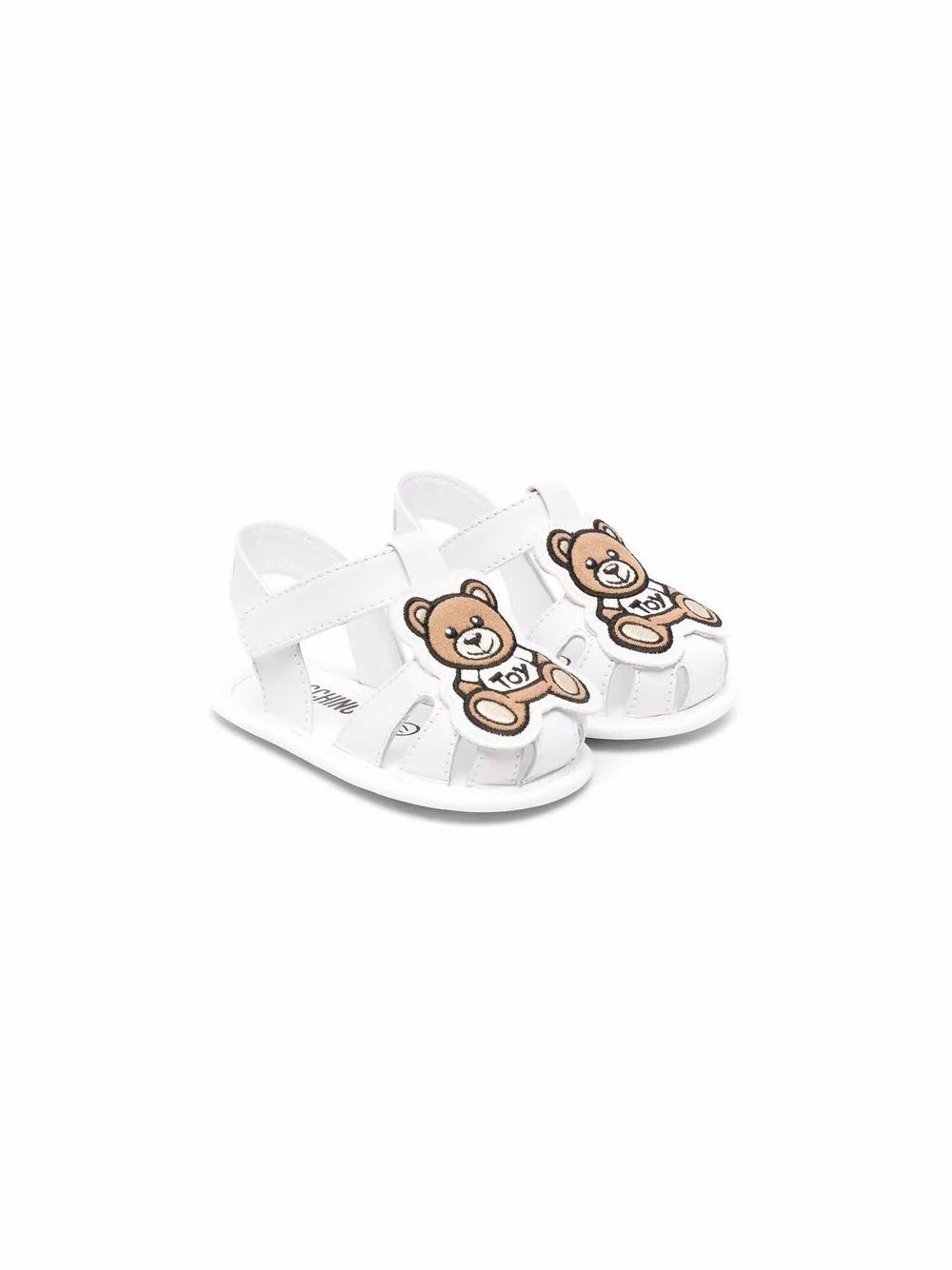 

Moschino Kids sandalias Toy Teddy con logo - Blanco