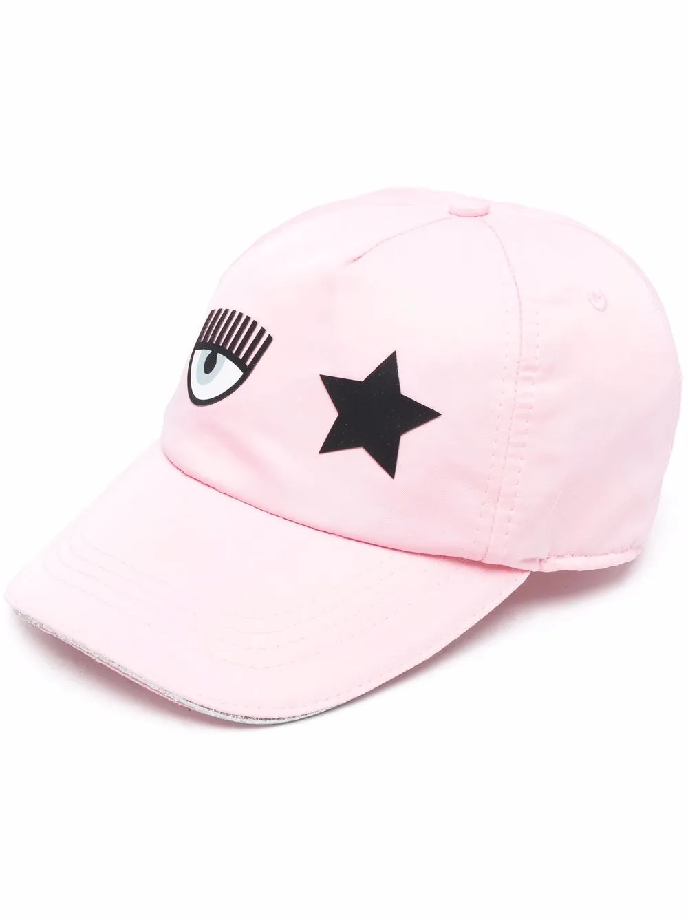 

Chiara Ferragni gorra de béisbol con logo estampado - Rosado