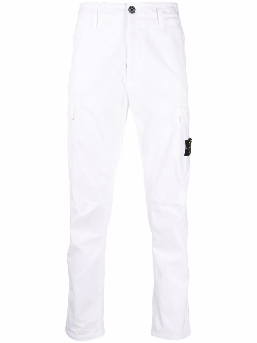 

Stone Island Compass-badge cargo trousers - White