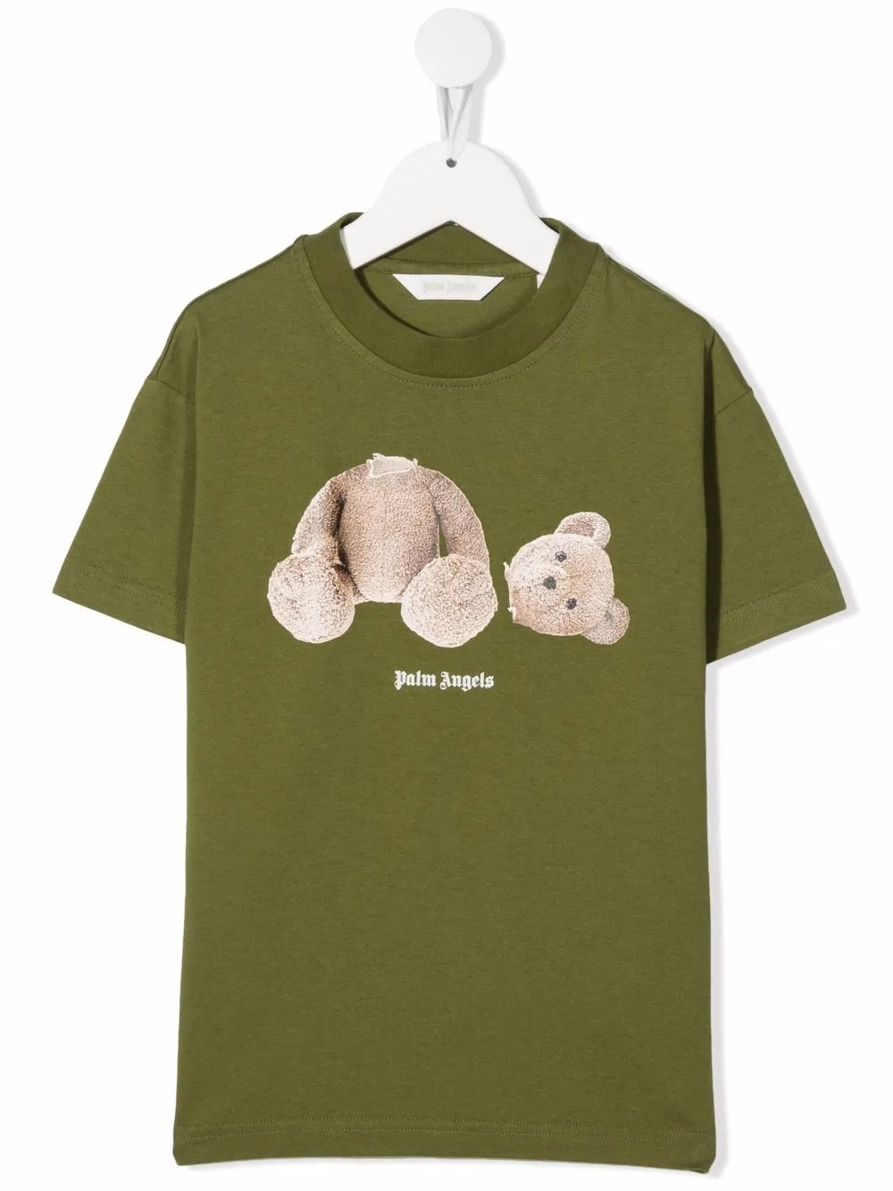 Palm Angels Kids Teddy Bear Logo Cotton T-shirt - Farfetch