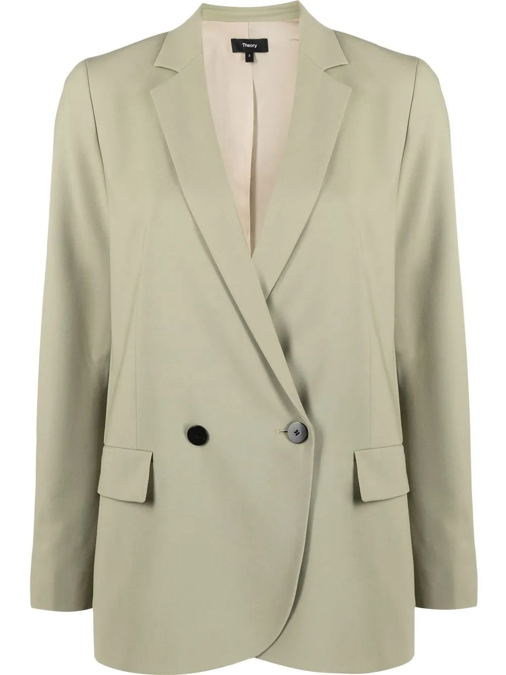 

Theory blazer con doble botonadura - Verde