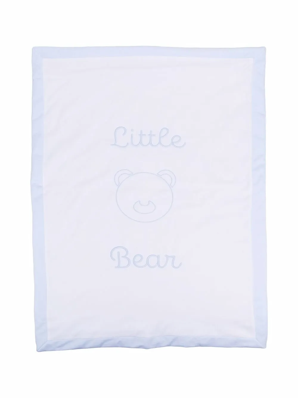 

Little Bear manta con logo bordado - Blanco