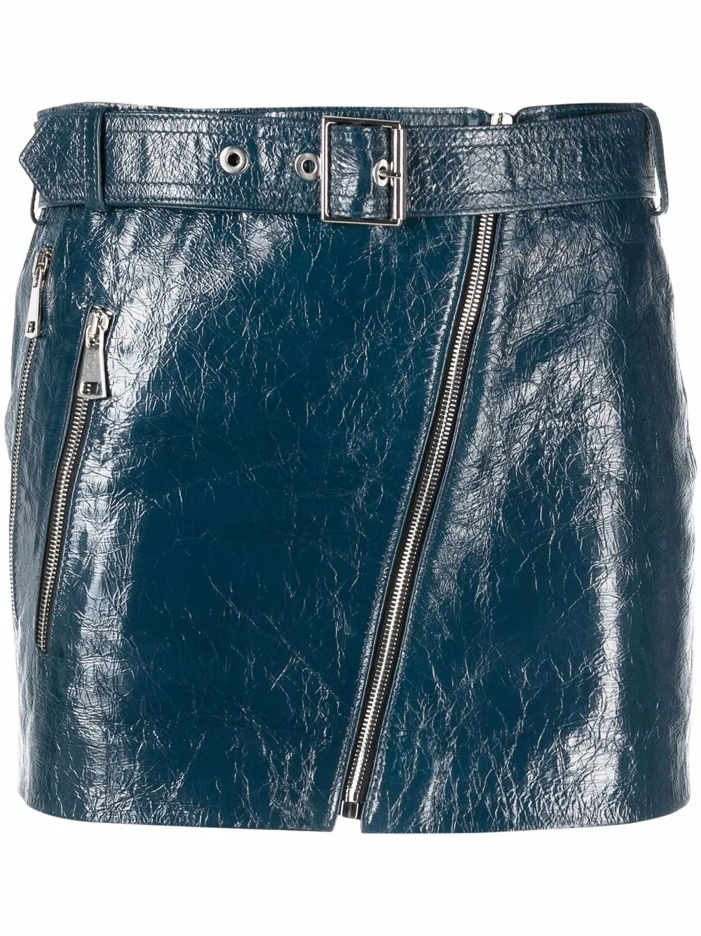 Manokhi Belted Leather Mini Skirt - Farfetch