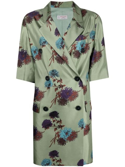 Alberto Biani floral print double-breasted dress