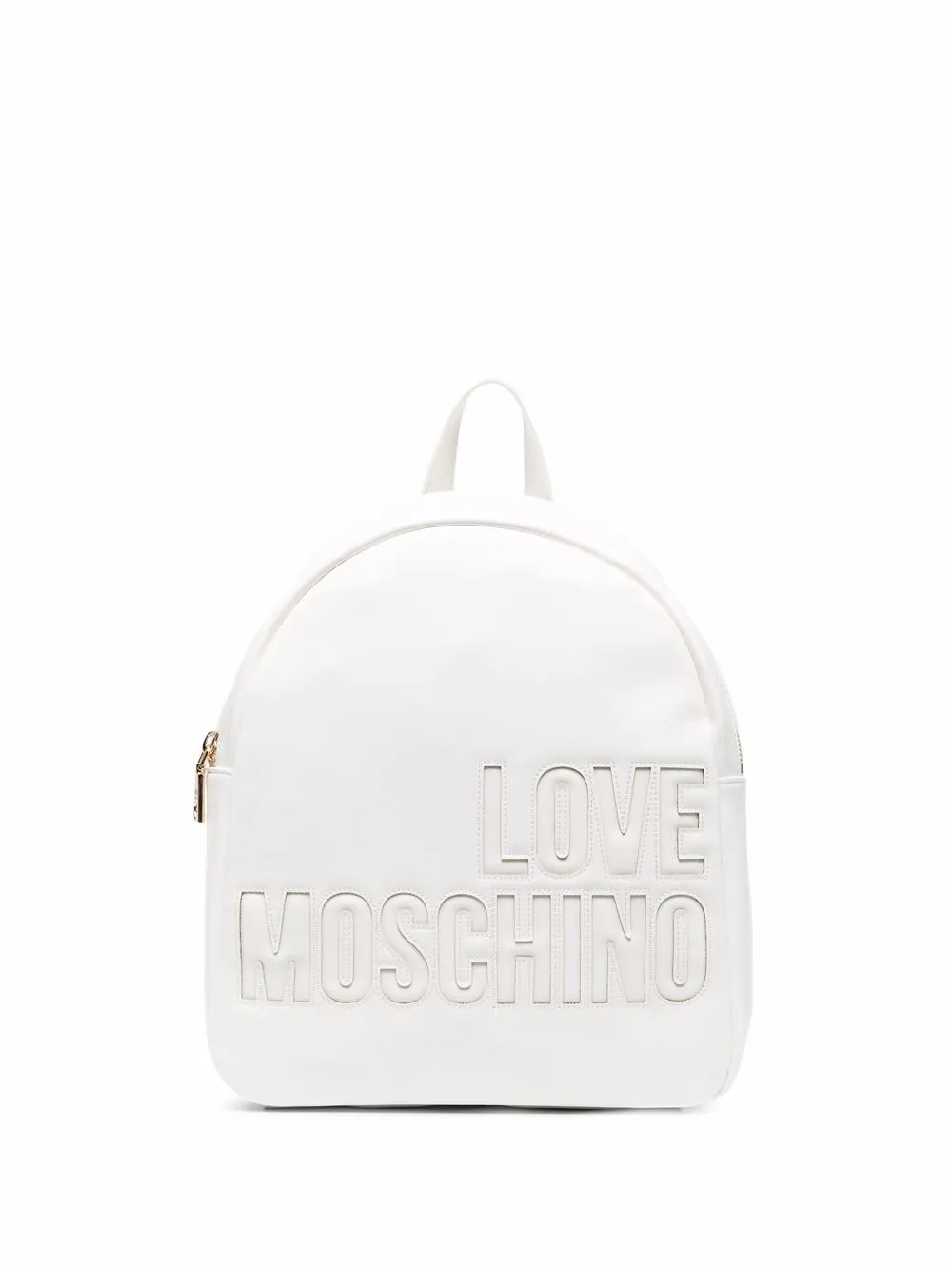 

Love Moschino mochila con logo en relieve - Blanco