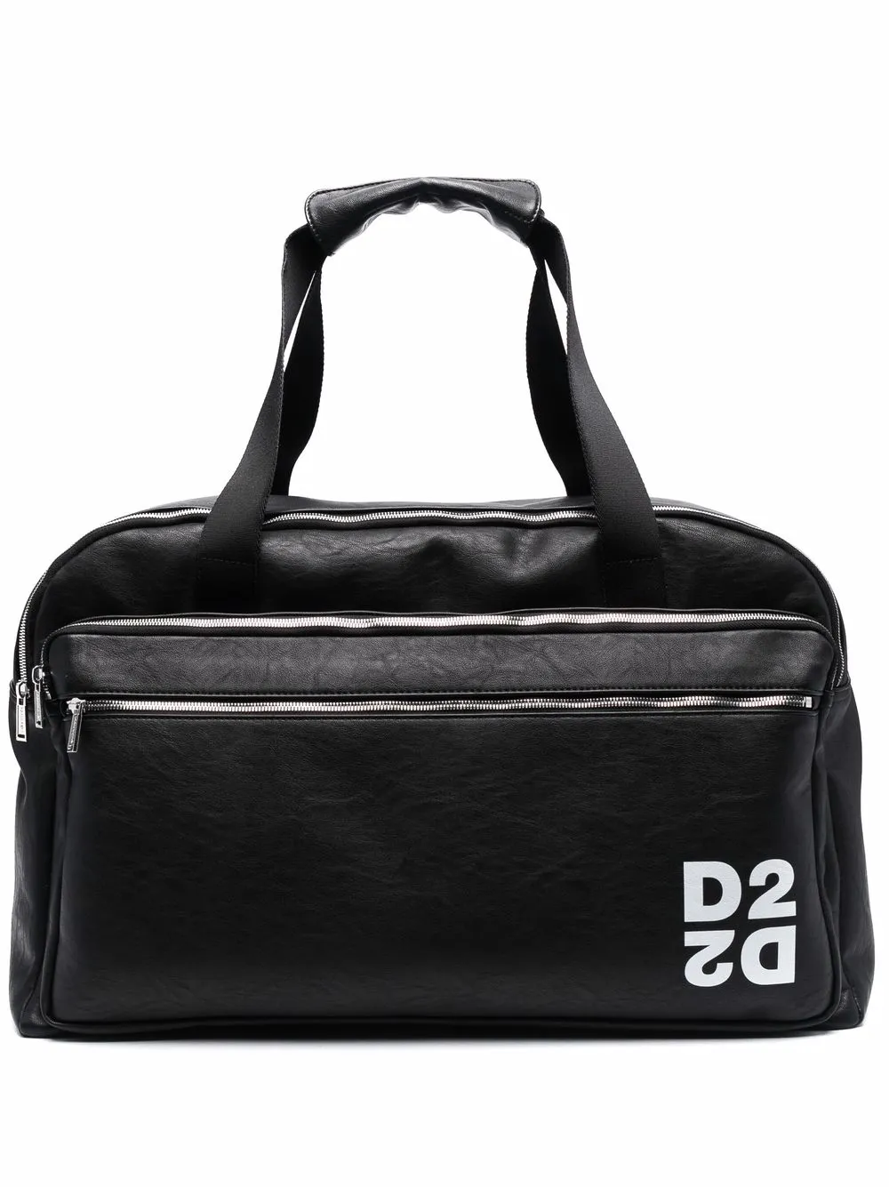 

Dsquared2 bolsa duffle con logo estampado 1970 - Negro