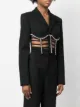 AREA blazer corto con detalles de cristal