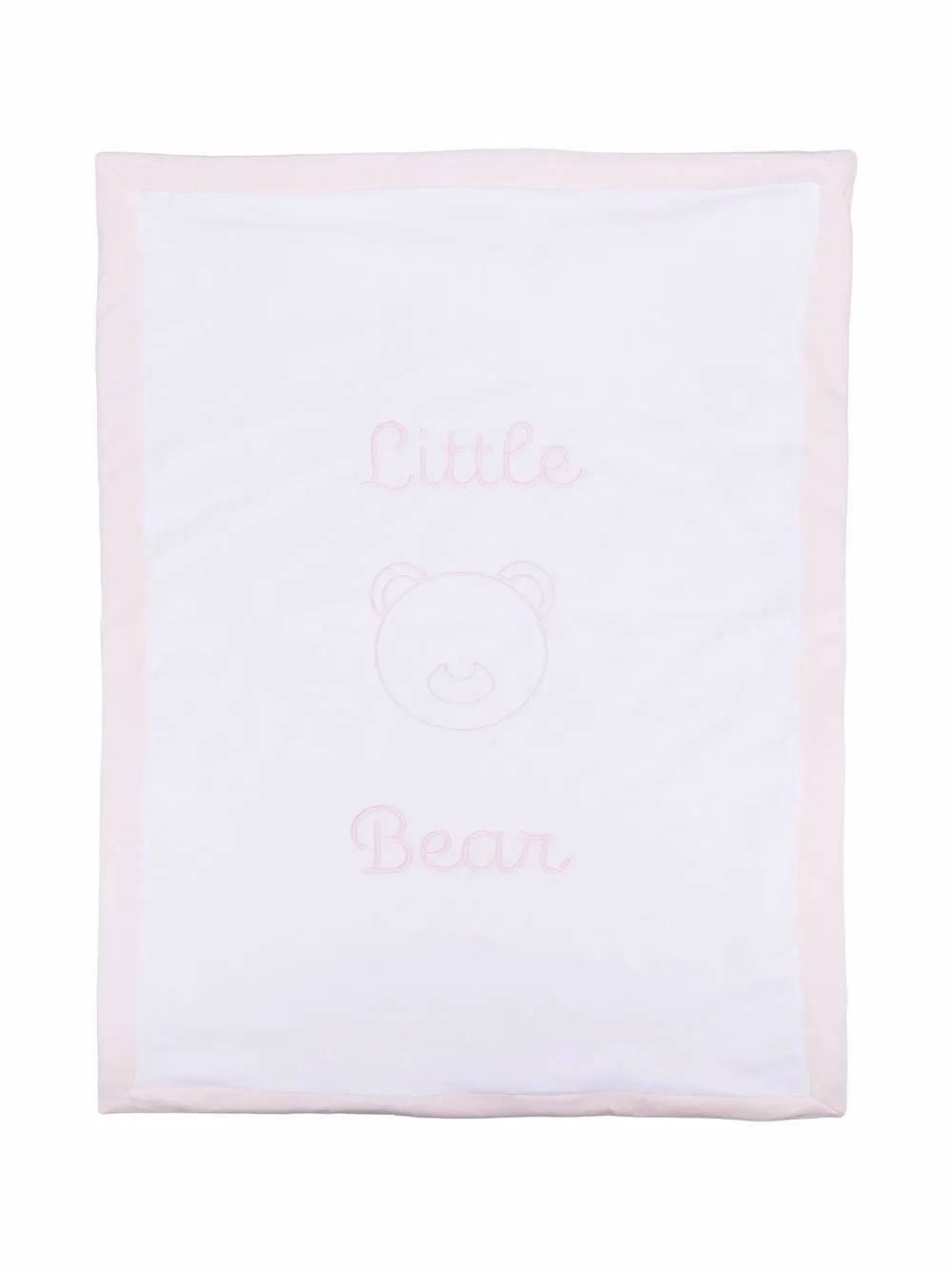 

Little Bear manta con logo bordado - Blanco