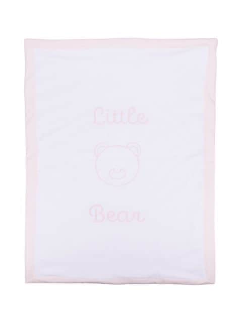 Little Bear embroidered-logo blanket
