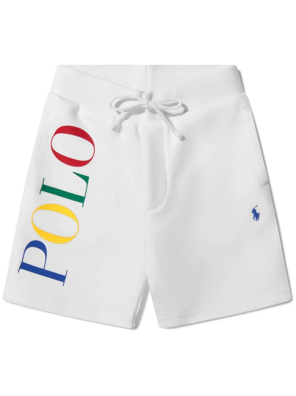 

Ralph Lauren Kids shorts deportivos con logo y cordones en la pretina - Blanco