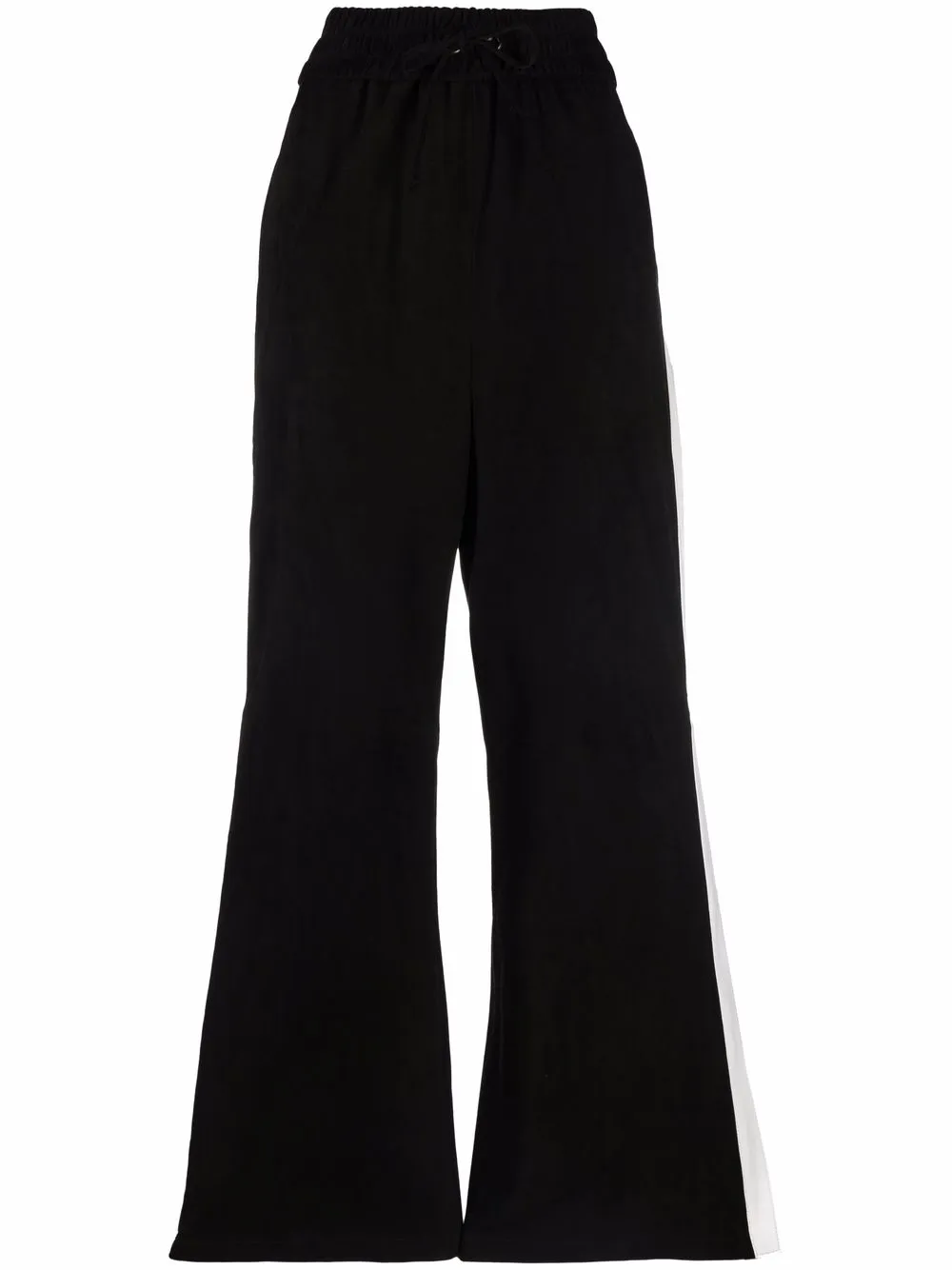 

Manokhi side-stripe suede track pants - Black