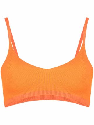 Jacquemus Valensole Knitted Crop Bralette - Farfetch