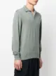 Sease fine-knit long-sleeved polo shirt